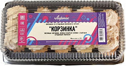 ПИРОЖНОЕ ЛИРОНАС КОРЗИНКА СО СГУЩ МОЛОКОМ И ОРЕХОМ 300ГР