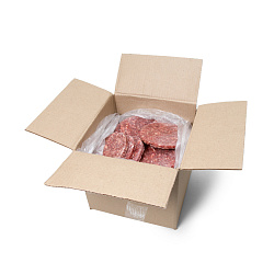 КОТЛЕТА ДЛЯ ГАМБУРГЕРА С ГОВЯД.ПРЕМИУМ "МРАМОРНАЯ" ( 110ГР ШТ)/ВЕС