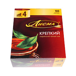 ЧАЙ ЛИСМА КРЕПКИЙ 100П*1,8ГР