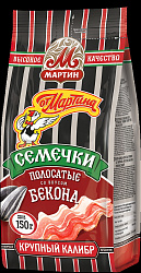 СЕМЕЧКИ ОТ МАРТИНА ПОЛОСАТЫЕ СО ВКУСОМ БЕКОНА 150ГР