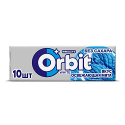 Ж/Р ОРБИТ БЕЛОСНЕЖНЫЙ ОСВЕЖ МЯТА 13,6ГР