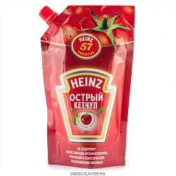 КЕТЧУП ХАЙНЦ ОСТРЫЙ 320ГР Д/П