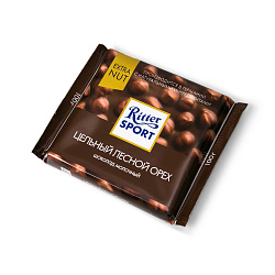 ШОКОЛАД РИТТЕР СПОРТ МОЛ ЦЕЛЬНЫЙ ЛЕС ОРЕХ 100ГР