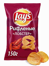 ЧИПСЫ ЛЭЙС 140ГР ЛОБСТЕР РИФЛЕНЫЕ