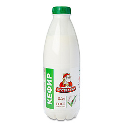 БЗМЖ КЕФИР ПЕСТРАВКА 2,5% 930ГР ПЭТ