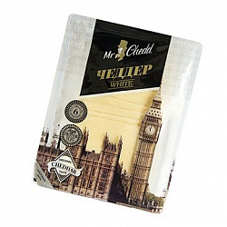 БЗМЖ СЫР ЧЕДДЕР WHITE 45% 6 МЕС НАРЕЗКА 150ГР