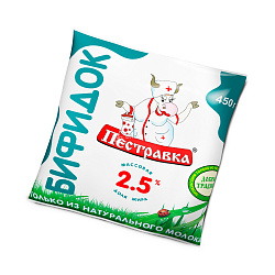 БЗМЖ БИФИДОК ПЕСТРАВКА 2,5% 450ГР Ф/П БЗМЖ БИФИДОК ПЕСТРАВКА 2,5% 450ГР Ф/П