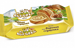 РУЛЕТ КОРОВКА БИСКВИТ ВАРЕНАЯ СГУЩЕНКА 200ГР РУЛЕТ КОРОВКА БИСКВИТ ВАРЕНАЯ СГУЩЕНКА 200ГР