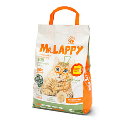 НАПОЛНИТЕЛЬ КОМКУЮЩИЙСЯ MR LAPPY TOFU ЗЕЛЕНЫЙ ЧАЙ 5 Л (2,5 КГ)