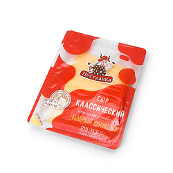 БЗМЖ СЫР ПЕСТРАВКА КЛАССИЧЕСКИЙ 45% НАРЕЗКА 125ГР
