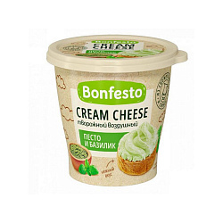 БЗМЖ СЫР ТВОРОЖНЫЙ КРЕМЧИЗ ВОЗДУШНЫЙ ПЕСТО И БАЗИЛИК 65% 125ГР