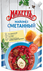 МАЙОНЕЗ МАХЕЕВ СМЕТАННЫЙ 50,5% 800МЛ ДП