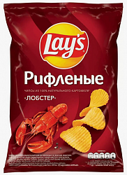 ЧИПСЫ ЛЭЙС 140ГР ЛОБСТЕР РИФЛЕНЫЕ