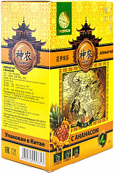 ЧАЙ ШЕННУН ЗЕЛЕНЫЙ КРУПНОЛИСТОВОЙ С АНАНАСОМ 100ГР