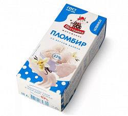 БЗМЖ МОРОЖЕНОЕ ПЕСТРАВКА БРИКЕТ ПЛОМБИР ВАНИЛЬ 12% 240ГР