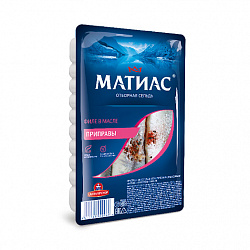СЕЛЬДЬ МАТИАС ФИЛЕ  ДЕЛИКАТЕСНОЕ  ПРИПРАВАМИ 250Г СЕЛЬДЬ МАТИАС ФИЛЕ  ДЕЛИКАТЕСНОЕ  ПРИПРАВАМИ 250Г