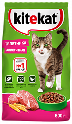 КОРМ КИТЕКЭТ АППЕТИТ ТЕЛЯТИНА ПАК 800ГР