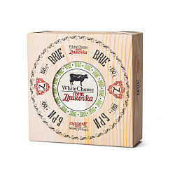 БЗМЖ СЫР БРИ WHITE CHEESE FROM ZHUKOVKA 60% 150ГР