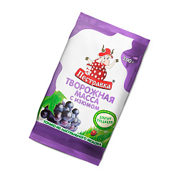 БЗМЖ МАССА ТВОРОЖНАЯ ПЕСТРАВКА ИЗЮМ 18% 200ГР