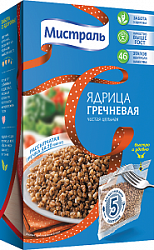 КРУПА ГРЕЧА ЯДРИЦА МИСТРАЛЬ (ПАКЕТЫ) 400ГР