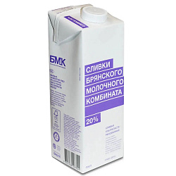 БЗМЖ СЛИВКИ БМК 20% 1Л ТБА
