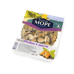 МИДИИ В МАСЛЕ В/У ВКУСНОЕ МОРЕ 180ГР