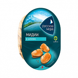 МЯСО МИДИИ ЧИЛИЙСКОЙ РУССКОЕ МОРЕ В ЗАЛИВКЕ 180ГР МЯСО МИДИИ ЧИЛИЙСКОЙ РУССКОЕ МОРЕ В ЗАЛИВКЕ 180ГР
