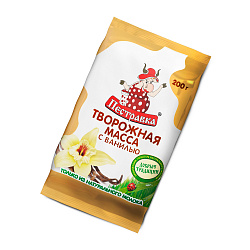 БЗМЖ МАССА ТВОРОЖНАЯ ПЕСТРАВКА ВАНИЛЬ 18% 200ГР