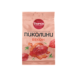 КОЛБАСКИ ДЫМОВ ПИКОЛИНИ СО ВКУСОМ БЕКОНА С/К 50ГР