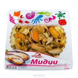 МИДИИ В МАСЛЕ В/У ВКУСНОЕ МОРЕ 180ГР