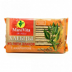 ХЛЕБЦЫ ХРУСТЯЩИЕ МАКСИВИТА С АМАРАНТОМ 150ГР ХЛЕБЦЫ ХРУСТЯЩИЕ МАКСИВИТА С АМАРАНТОМ 150ГР
