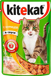 КОРМ КИТЕКЭТ КУРИЦА В СОУСЕ ПАУЧ 85ГР