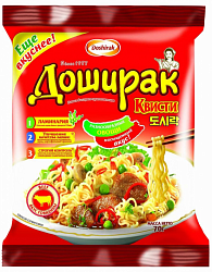 ЛАПША ДОШИРАК КВИСТИ ГОВЯДИНА 70ГР