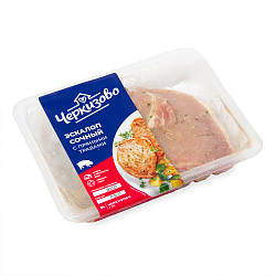 ЭСКАЛОП СОЧНЫЙ С ПРЯНЫМИ ТРАВАМИ ОХЛ.ЛОТОК ШТ 300ГР