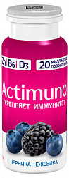БЗМЖ ЙОГУРТ АКТИМУНО 1,5% ЧЕРНИКА/ЕЖЕВИКА 95ГР