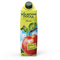 СОК ВОЛЖСКИЙ ПОСАД ЯБЛОКО Т/П 1Л
