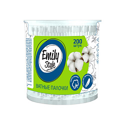 ПАЛОЧКИ ВАТНЫЕ ЭМИЛИ СТАЙЛ БАНКА 200ШТ
