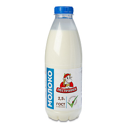 БЗМЖ МОЛОКО ПЕСТРАВКА 2,5% 0,956Л ПЭТ