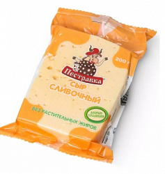 БЗМЖ СЫР ПЕСТРАВКА СЛИВОЧНЫЙ 50% 200ГР