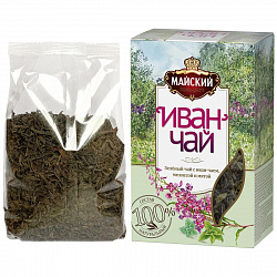 ЧАЙ МАЙСКИЙ "ИВАН-ЧАЙ С ЗЕЛЕНЫМ ЧАЕМ, МЕЛИССОЙ И МЯТОЙ" ЗЕЛЕНЫЙ АРОМАТ. ЛИСТ. 1.05КГ/75Г