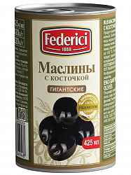 МАСЛИНЫ ГИГАНТ С/К FEDERICI Ж/Б 420ГР
