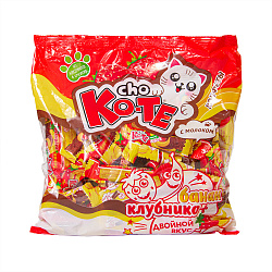 КОНФЕТЫ МХ CHO KO-TE БАНАН-КЛУБНИКА 1КГ