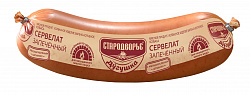 КОЛБАСА В/К СЕРВЕЛАТ ЗАПЕЧЕННЫЙ ДУГУШКА СТАРОДВОРЬЕ /ВЕС/