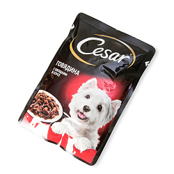 КОРМ ЦЕЗАРЬ ГОВЯДИНА С ОВОЩАМИ ПАУЧ 85ГР