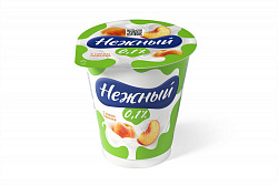 ЙОГУРТ НЕЖНЫЙ ЛЕГКИЙ С СОКОМ 0,1% ПЕРСИК 320ГР