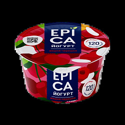 БЗМЖ ЙОГУРТ ЭПИКА 4,8% ВИШНЯ/ЧЕРЕШНЯ 130ГР