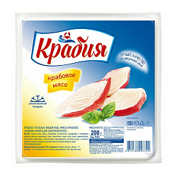 КРАБИЯ КРАБОВЫЕ ПАЛОЧКИ ЗАМ 200Г КРАБИЯ КРАБОВЫЕ ПАЛОЧКИ ЗАМ 200Г