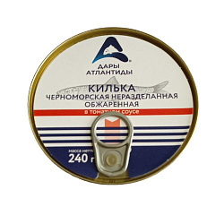 КИЛЬКА ДАРЫ АТЛАНТИДЫ В Т/С ЧЕРНОМОРСКАЯ НЕРАЗД ОБЖАР Ж/Б 240 Г КИЛЬКА ДАРЫ АТЛАНТИДЫ В Т/С ЧЕРНОМОРСКАЯ НЕРАЗД ОБЖАР Ж/Б 240 Г