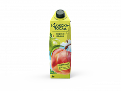 НЕКТАР ВОЛЖСКИЙ ПОСАД 1Л ЯБЛОКО/ПЕРСИК
