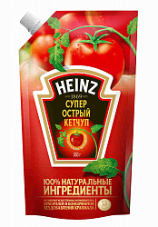 КЕТЧУП ХАЙНЦ СУПЕР ОСТРЫЙ 320Г Д/П